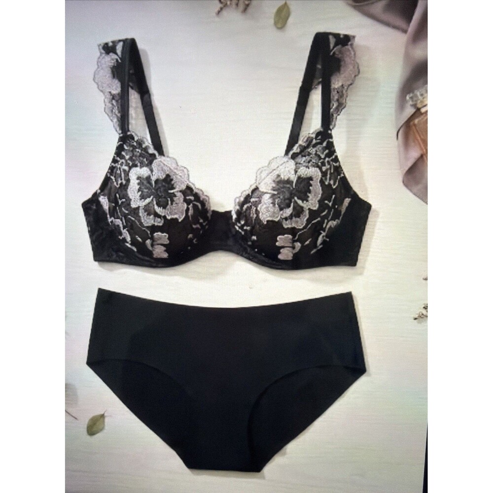 Auden™ Women's Size XL (16) 3pack Laser Cut Bikini Underwear Black